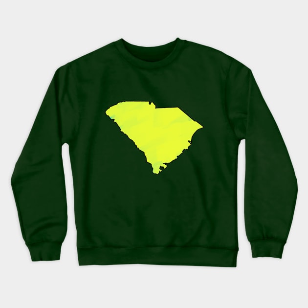 South Carolina - Yellow Outline Crewneck Sweatshirt by loudestkitten